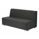 Barcelona-Lounge-Sofa schwarz