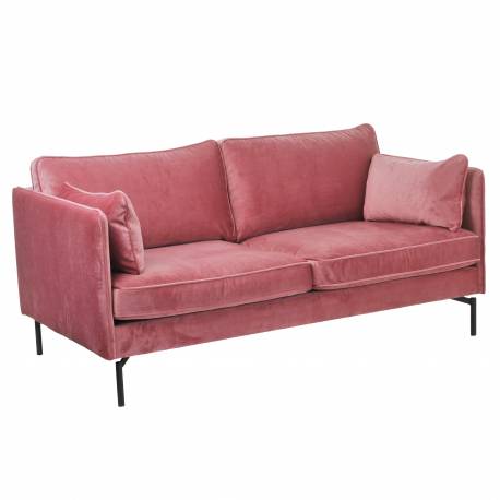 Viva Samt-Sofa antique rosé