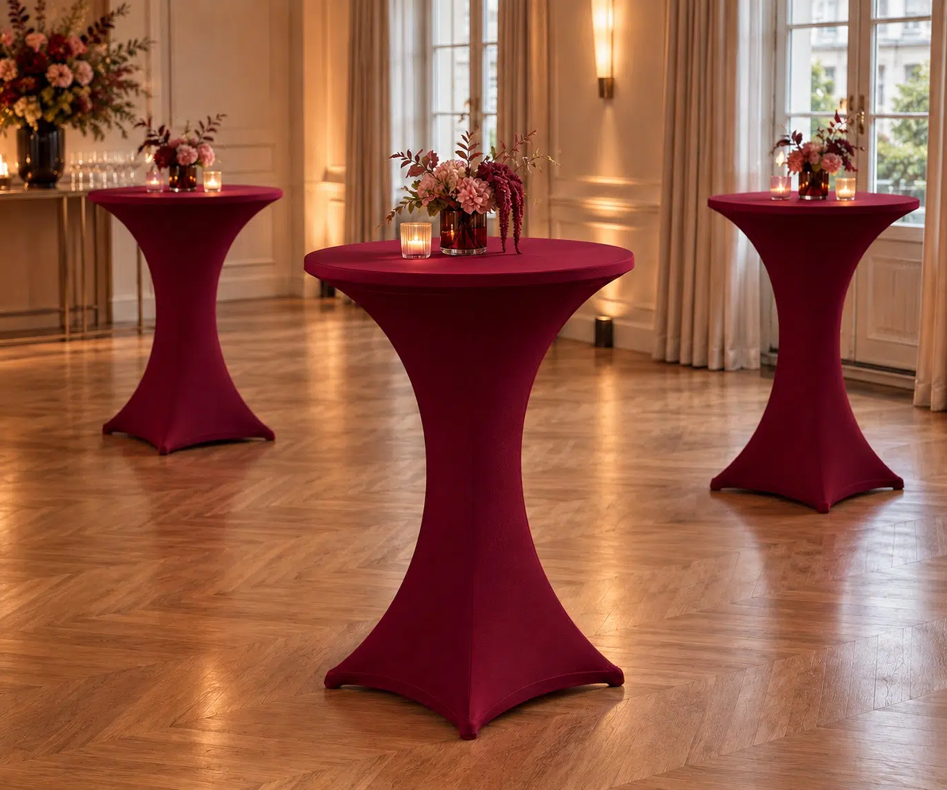 COCKTAIL Stehtisch bordeaux